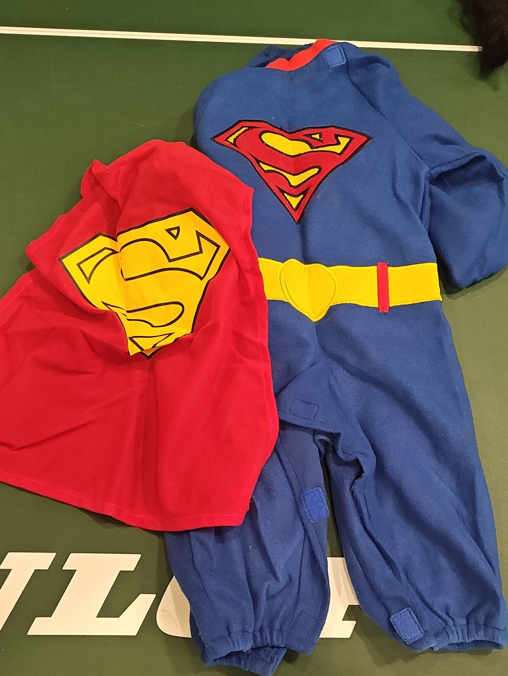 Blue and Red Superhero Costume with Cape Sz Toddler 2-4